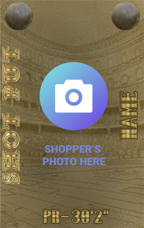 Women's Shot Put Track & Field Card