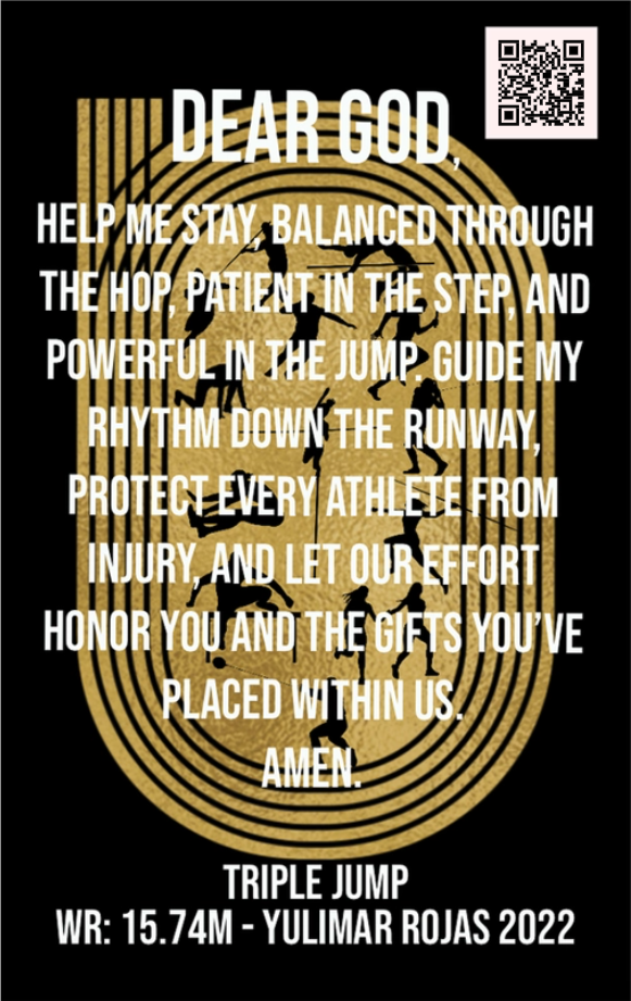 Women's Triple Jump Track & Field Card