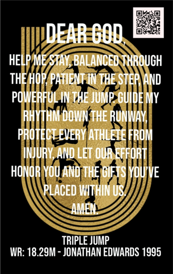 Men's Triple Jump Track & Field Card