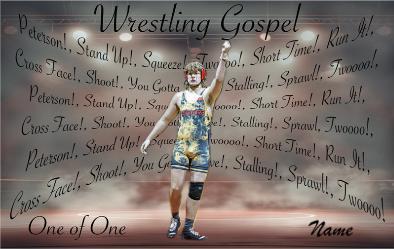 Wrestling Gospel Card - Customizable