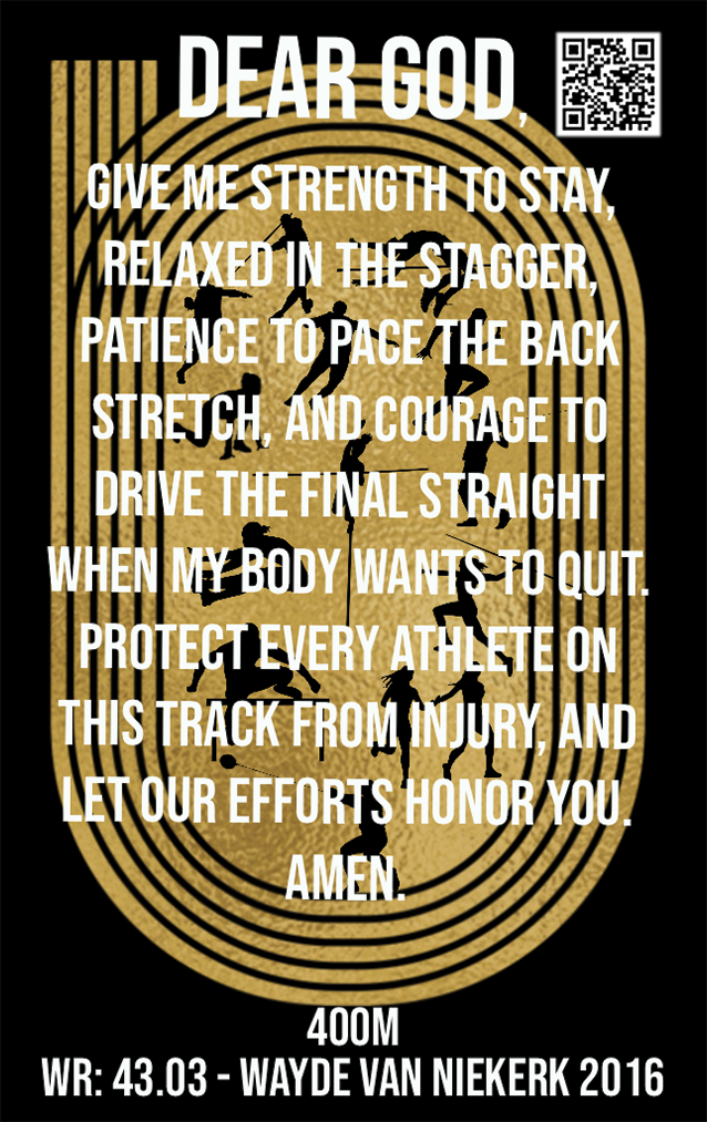 Men's 400M Track & Field Card